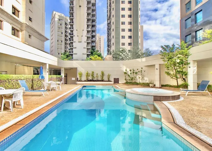 Aconchegante Apto de 1 Quarto em Localização Incrível - Piscina, Banheira de Hidromassagem, Sauna e Mais!